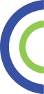 blue and green curvature icon